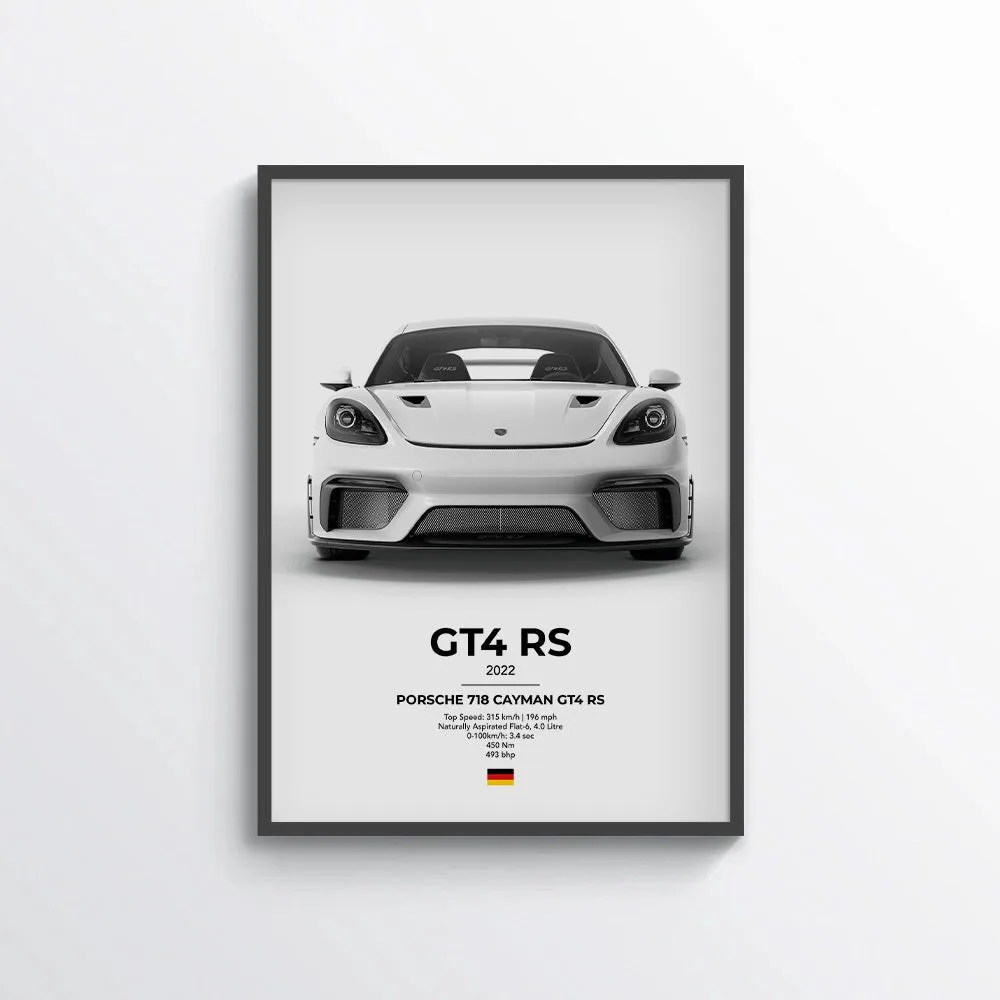 Porsche 718 Cayman GT4 RS Poster