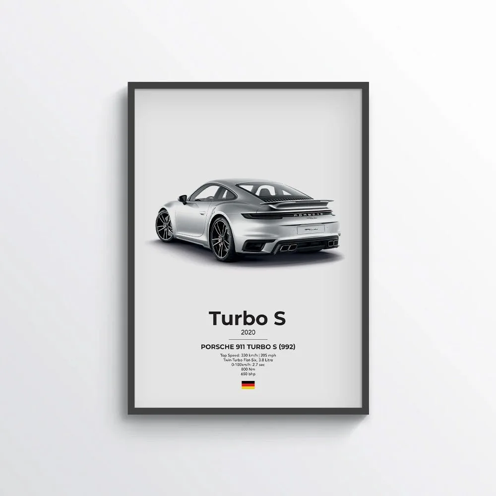 Porsche 911 Turbo S (992) Poster