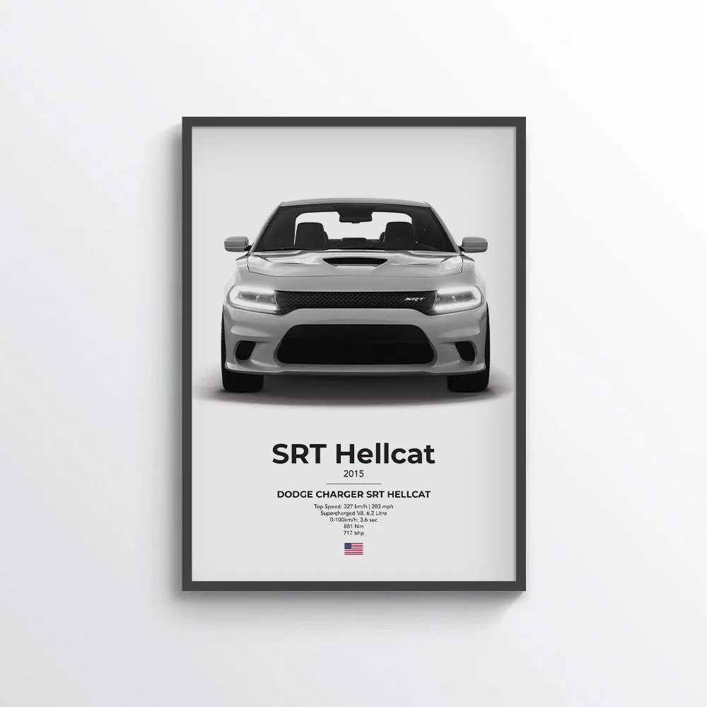 Dodge Charger SRT Hellcat Poster