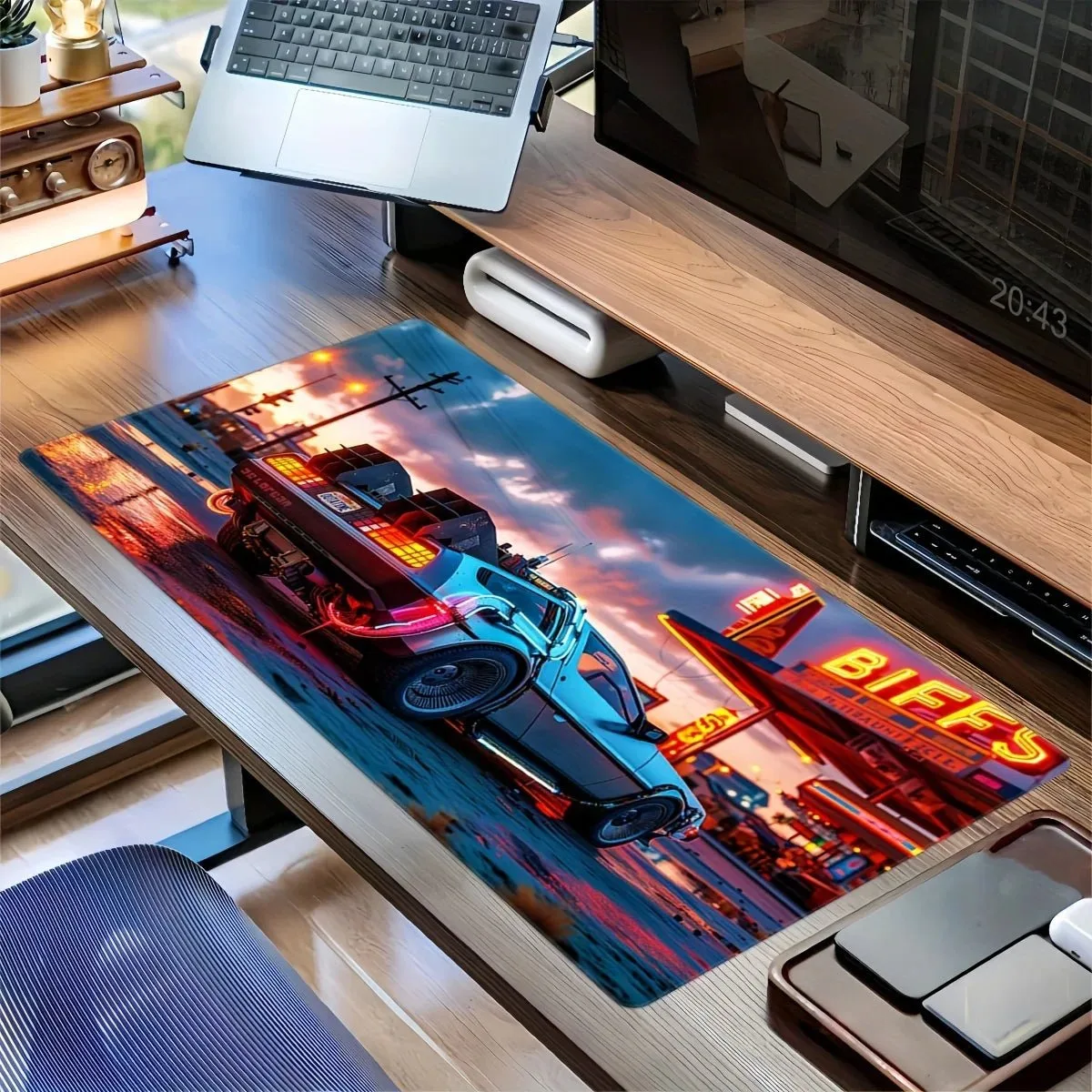 Neon Streets Mousepads