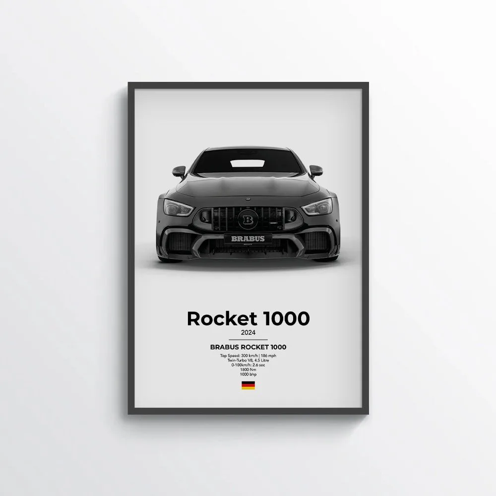 Brabus Mercedes Rocket 1000 Poster