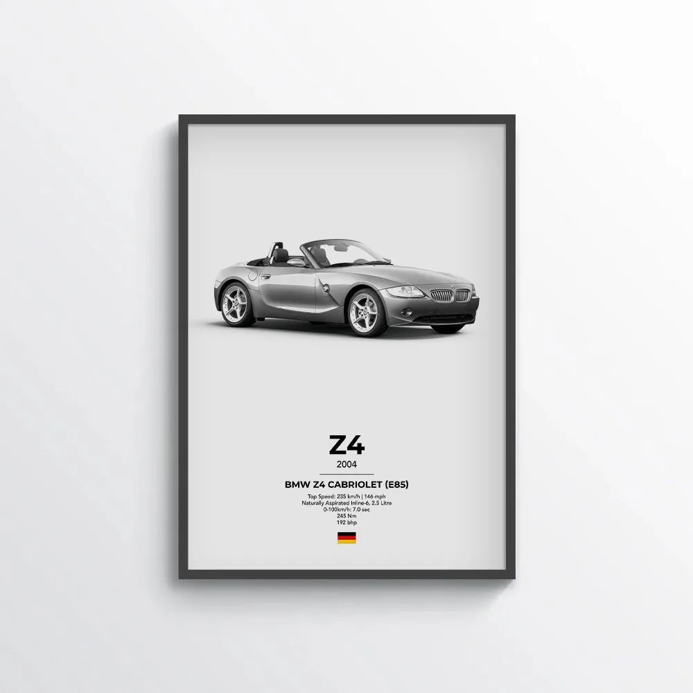 BMW Z4 Cabriolet (E85) Poster
