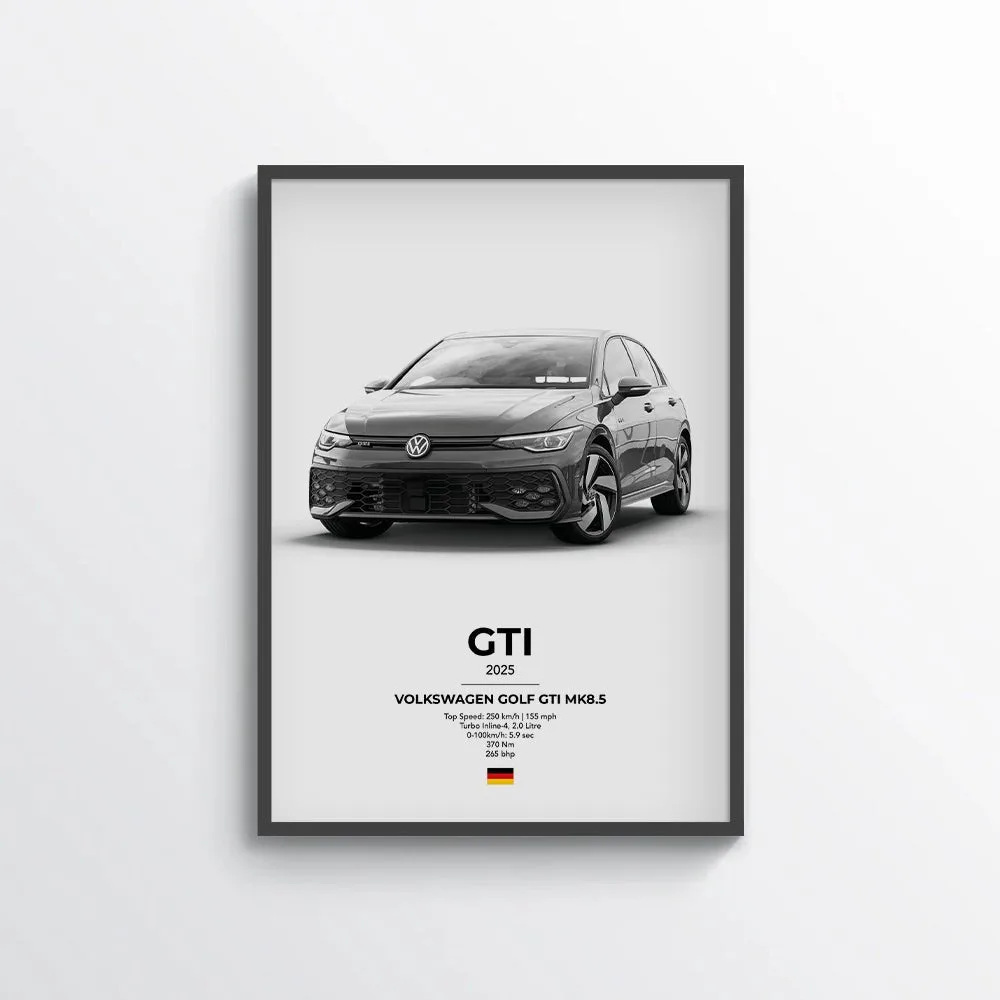 VW Golf GTI Mk8.5 Poster