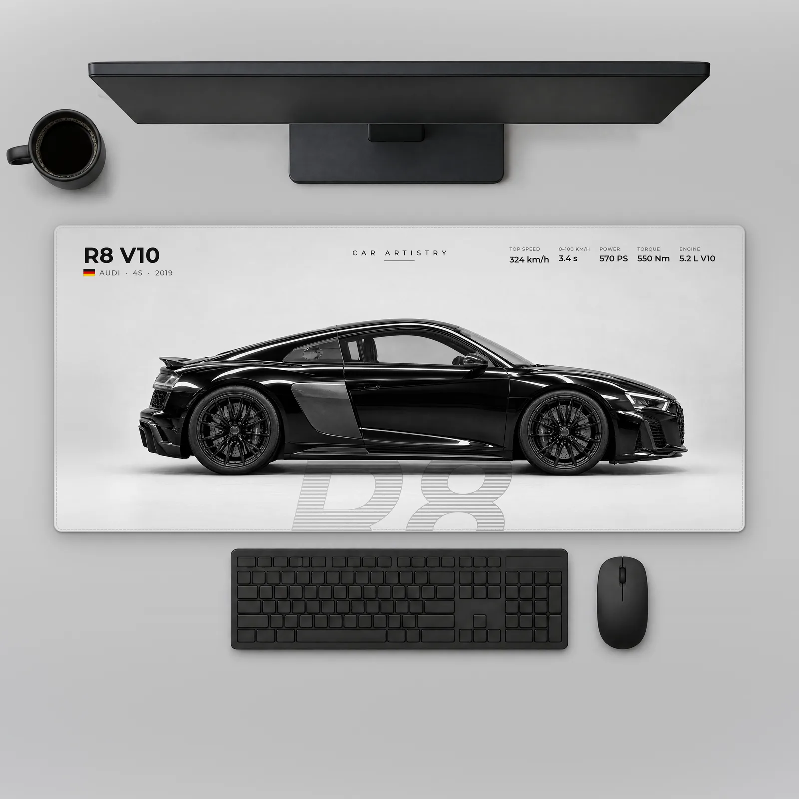 Audi R8 V10 (4S) – Profile Series Alfombrilla