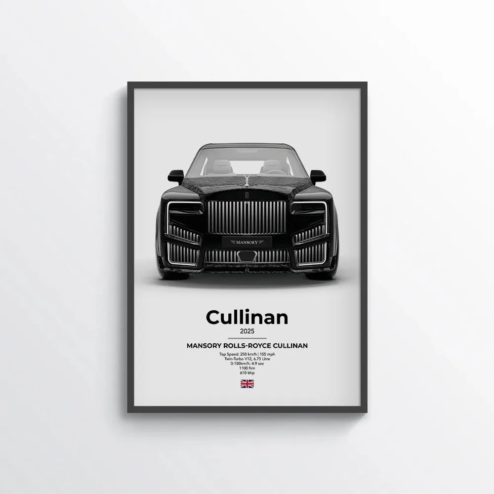 Mansory Rolls Royce Cullinan Poster