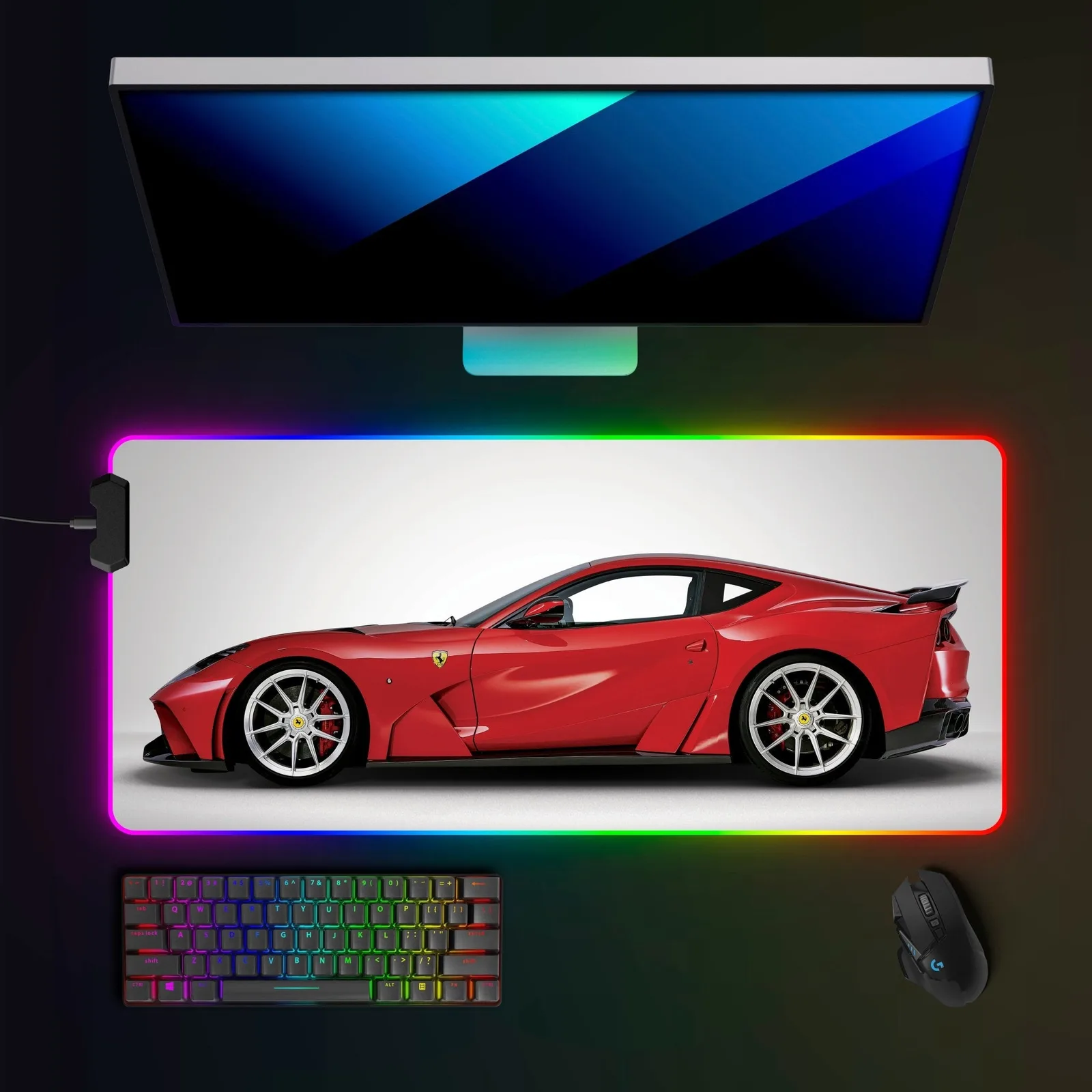 Ferrari 812 Superfast RGB Mousepad